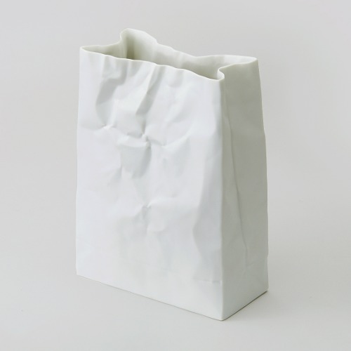 크링클 슈퍼백 화병 세라믹재팬 Crinkle Superbag Vase by Ceramic Japan